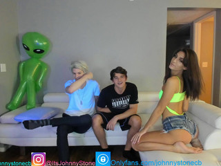 thejohnnystone crazy lady twirls juicy booty