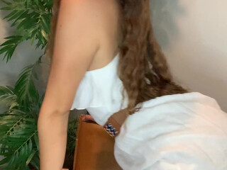 Sam Hickelspoon aka samslayres onlyfans Cute wench pulls vagina with phallus