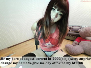 mikachu  Fingering one at home in front of the camera