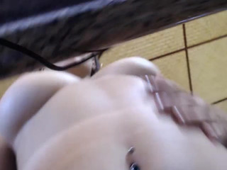 SashaBae Busty chick sucks dildo