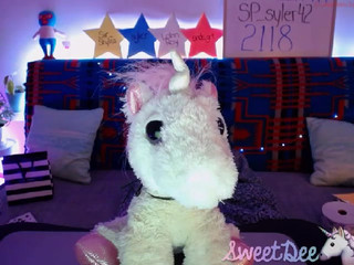 sweetdee Black-haired handjob lying on the couch