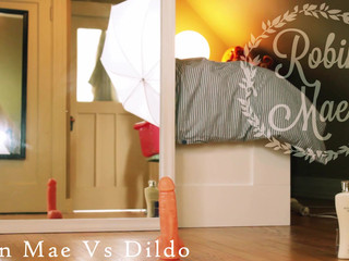 RobinMae Young slut caresses shaved cunt