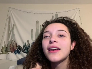 violetnantonio69 Cute brunette girl licks dildo