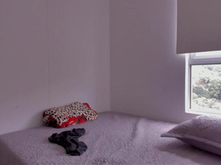 jenny_taborda Slim model strips in the woods