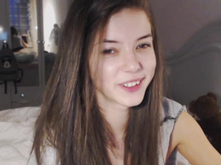 christine_horny Gorgeous babe fucks her shaved cunt