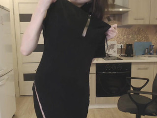 R_O_S_Y Slut in tattoo masturbating pussy in the shower