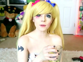 goldengoddessxxx Charming lady masturbates without taking off her panties