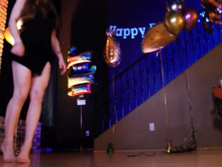 rocknrose Beautiful female in stockings with a toy spends time unforgettably