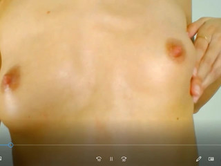 Nude_ busty confused girl gets naked and jerks off