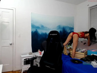 lunarex cute passion pulls the cap with his fingers