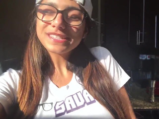 Mia Khalifa big rubber dick
