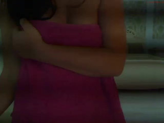 amelianaked lustful babe caresses shaved pussy