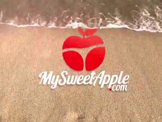 MySweetApple satisfied with sex toy