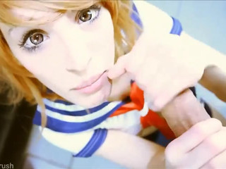 MyCherryCrush charming slut hammering herself on the couch