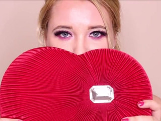 Bea York attractive babe caresses lips sex