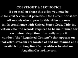 Angelina Castro playing with her big tits