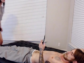 Bijou cute baby fucks herself with black dildo fingers