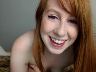 gingerlovex busty hottie caresses shaved pussy