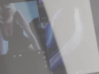 dirty-tina fluffy nipple jumps on strap-on