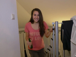 Young Devotion shy babe anneals in  private e