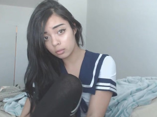 Nami red girl jerks off