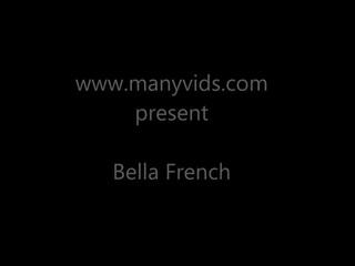 BELLA FRENCH sexy babe caresses fingers