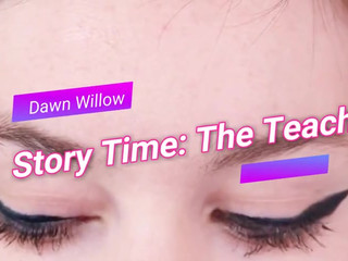 Dawn Willow caresses her pussy