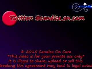 Candy Cameltoe playing with her pussy