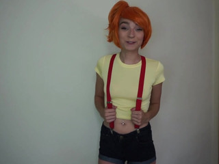 Haley420 redhead female caresses big tits