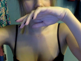 gwendolynrose busty bitch caresses shaved cunt