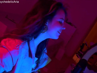 psychedelicariaa big breasted devil saddled rubber dick