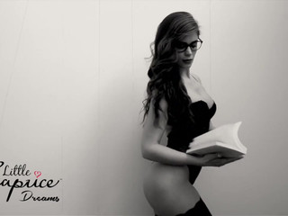 Little-Caprice mydirtyhobby sexy girl in glasses coolly playing pranks with a sex toy