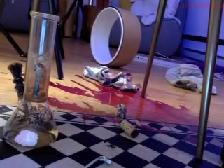 peacheekitty masterly trash seduces with masturbation