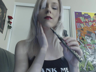 violetoctober manyvids fluffy bitch with glasses masturbates pussy