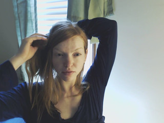 Jaimee Fae manyvids black haired prostitute posing in clothes