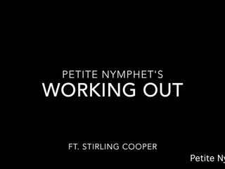 Petite Nymphet manyvids enchanting young lady exposes hanging breasts