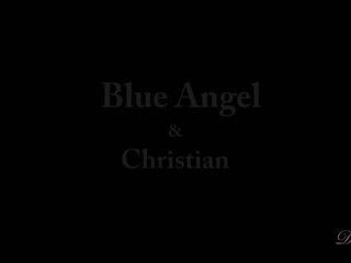 Blue Angel manyvids doll in stockings pulls pussy with fingers