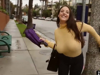 Korina Kova manyvids graceful slut fucks handle from the pan