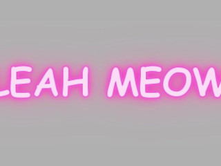 Leah Meow busty blonde caresses her  private e charm in  private e