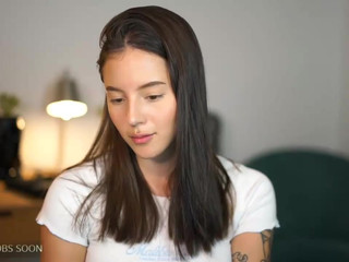 effyloweell cute blonde erotically posing in stockings