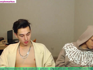 Purple_Gang cute babe caresses shaved cunt