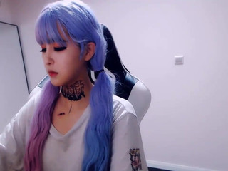 cute_dami seductive blonde fucks sex toys