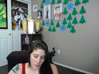 angelic_stoner jumps on a toy and cums