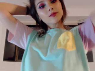 becca____ cute babe licks dildo