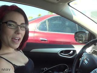 TrinityMay33 manyvids public flashing upskirt in a candy store