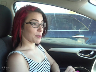 TrinityMay33 manyvids public flashing food stuffing bottle use