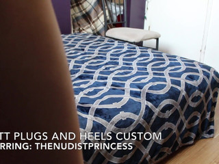 The Nudist Princess manyvids Butt Plug And Heel Modeling Custom