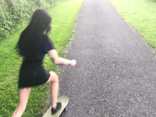 Natasha Grey ManyVids First Public Creampie For Sk8er Girl