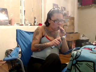 tattedvee hot latina fucks dildo