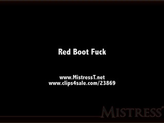 clips4sale Mistress T - red boot fuck 720p